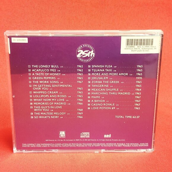 Herb Alpert & The Tijuana Brass Classics Volume 1 CD 1987 Signed - Picture 2 of 8